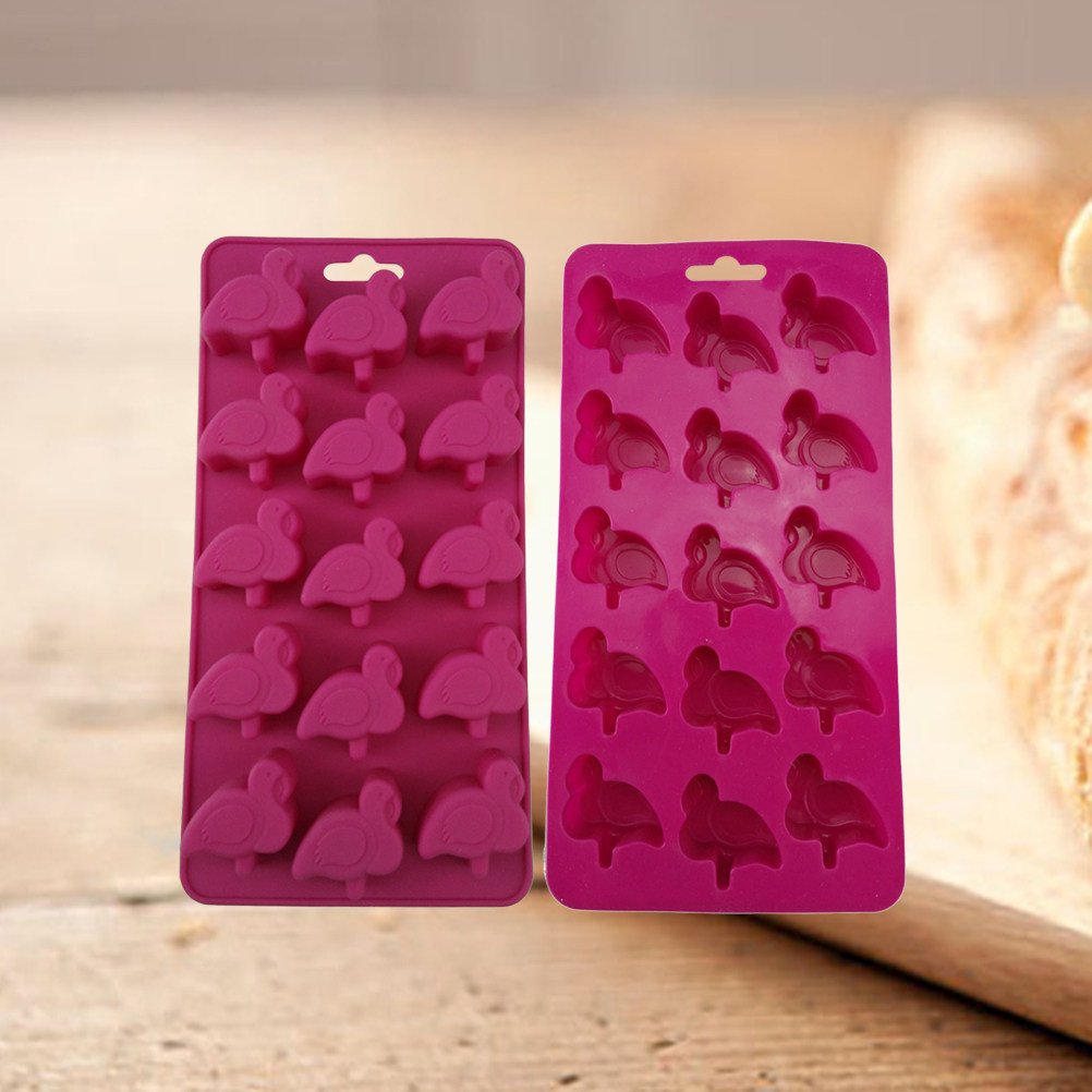 Gummy Candy - 2 Pcs Gummies Mold Flamingo Candy